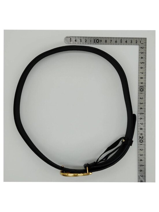 Authentic Gucci GG Marmont Belt Black Leather Gold Double G Buckle Luxury Deal main image 4